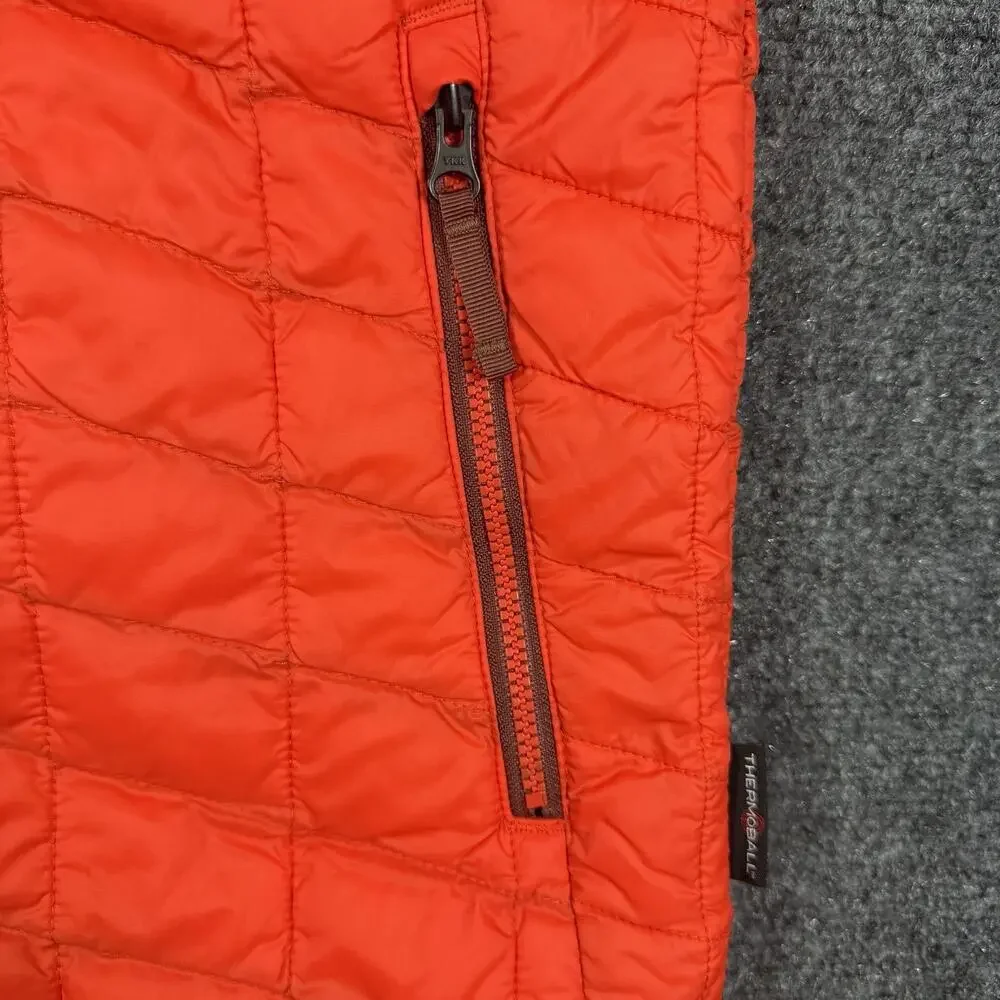 The North Face ThermoBall Men’s Small Bright Orange Insulated Full Zip Jacket